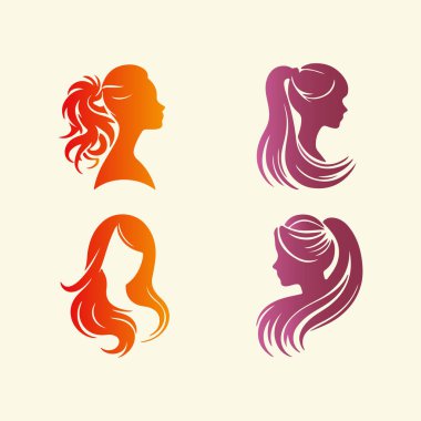 Elegant Hairstyles for Modern Women clipart