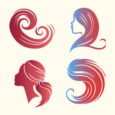 Elegant Hairstyles for Modern Women clipart