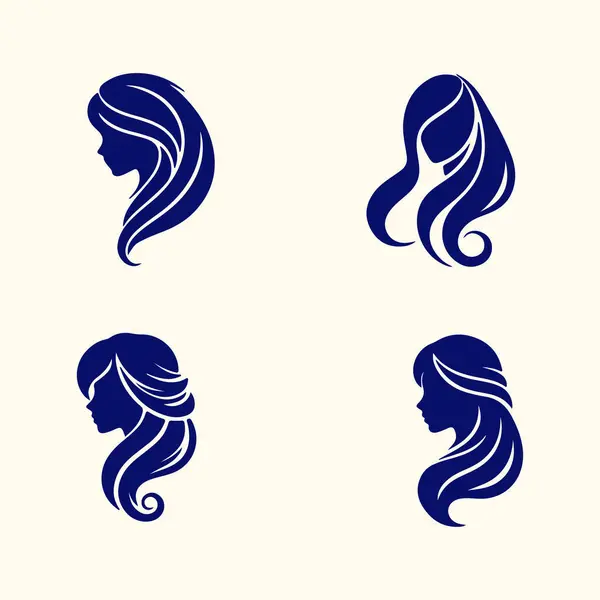 stock vector Elegant Hairstyles for Modern Women