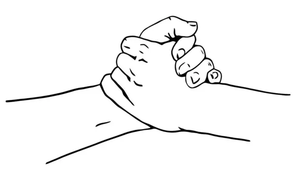 Dostane tokalaşma siyah beyaz vektör çizimine yardımcı olur