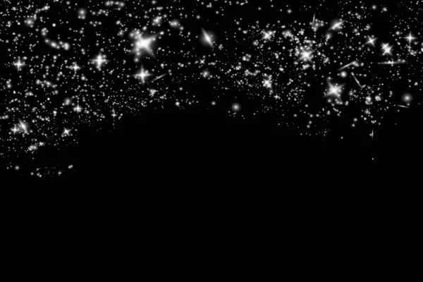 Пыльные Искры Золотые Звезды Сияют Особым Светом Вектор Сверкает Прозрачном — стоковый вектор