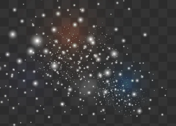 Нічне Сяюче Зоряне Небо Синій Космічний Фон Зірками Простір — стоковий вектор
