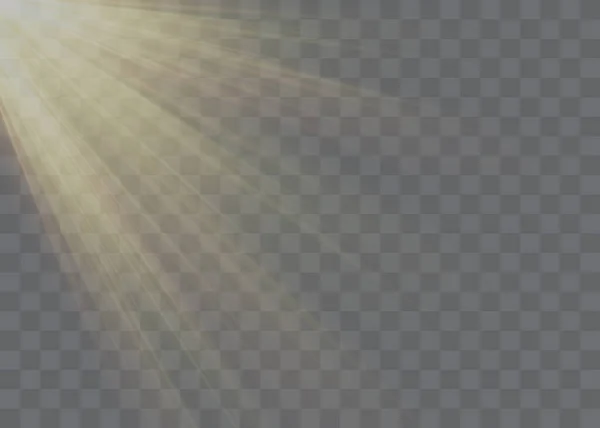 Διάνυσμα Διαφανές Ηλιακό Φως Ειδικό Εφέ Φλας — Διανυσματικό Αρχείο