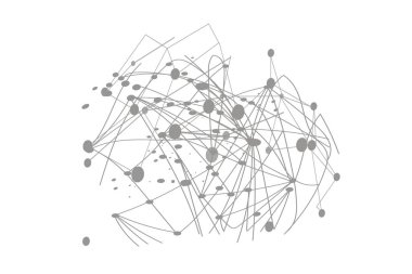 Bağlantı arka planı. Noktalar ve çizgiler ile ağ konsepti.