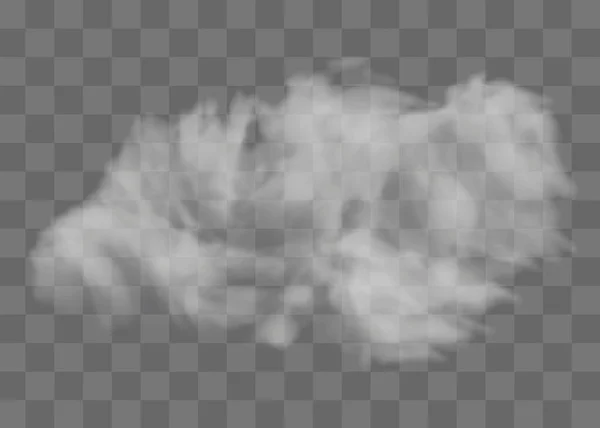 Vektor Set Realistischer Isolierter Wolke Auf Transparentem Hintergrund — Stockvektor