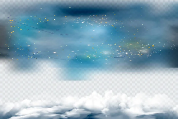Silhouette Montagne Avec Fond Laiteux Voie Lactée Galaxy Star Night — Image vectorielle