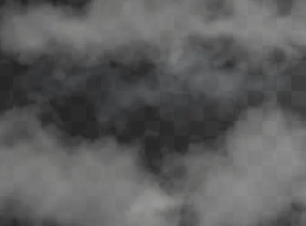Transparentní Zvláštní Efekt Vyniká Mlha Nebo Kouř Bílý Oblak Vektor — Stockový vektor