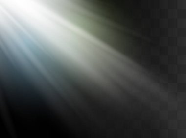 Şeffaf güneş ışığı özel lens flaş efekti