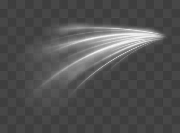 抽象技術の背景概念 動きの速さとブレ 白い速度線を引く ダイナミックラインまたは光線 光路波 — ストックベクタ