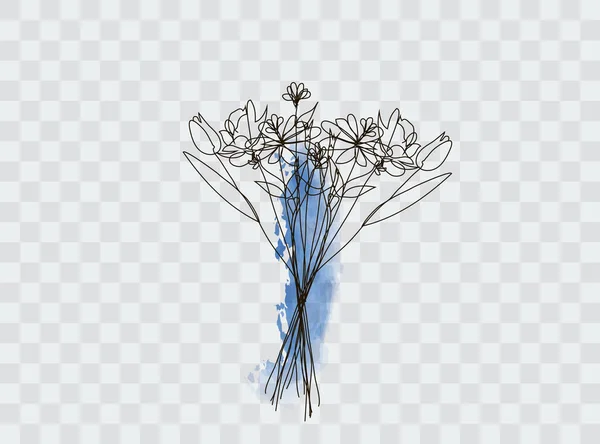 Kwiaty Tło Ditsy Ogród Bllom Botaniczny Dsign Natura Boho Vintage — Wektor stockowy