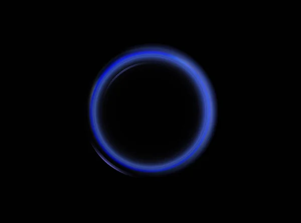 尼昂漩涡 曲线蓝线光效 带发光涡旋背景的环状背景 能量流隧道 蓝色门户 魔法圈矢量 — 图库矢量图片