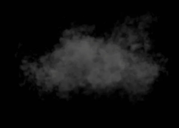 透明な背景に隔離された白い煙のパフ Png ベクターイラスト — ストックベクタ