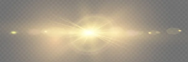 Διάνυσμα Διαφανές Φως Του Ήλιου Ειδικό Φακό Flash Φως Effect — Διανυσματικό Αρχείο