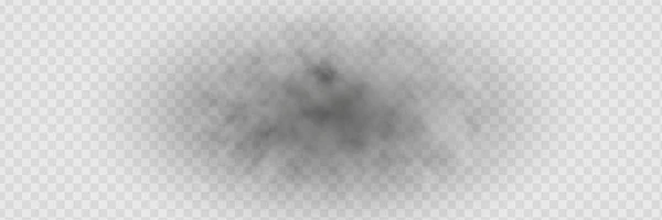 透明な特殊効果霧や煙で際立っています 白い雲のベクトル — ストックベクタ