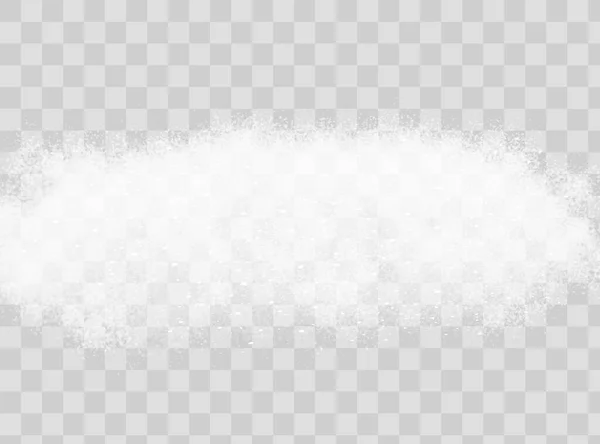 滑落的糖盐白色尘埃集 由白色粉末和细粒的孤立的现实图像组成 — 图库矢量图片