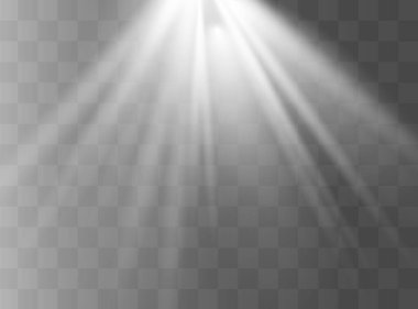 Şeffaf güneş ışığı özel lens flaş efekti