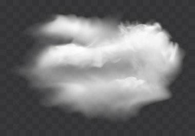 Sis ya da duman izole edilmiş şeffaf özel efekt. Beyaz vektör bulanıklığı, sis veya sis arkaplanı