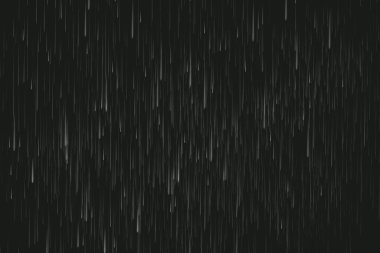 Şeffaf şablon arkaplanı yağdır. Düşen su damlası dokusu. Dengeli arka planda doğa yağmuru. EPS 10 vektör dosyası dahil