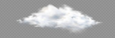 Şeffaf özel efekt sis veya duman ile dikkat çekiyor. Beyaz bulut vektör.