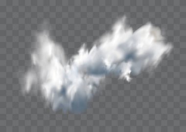 Şeffaf özel efekt sis veya duman ile dikkat çekiyor. Beyaz bulut vektör