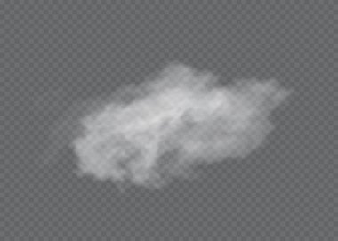 Sis ya da duman izole edilmiş şeffaf özel efekt. Beyaz vektör bulanıklığı, sis veya sis arkaplanı.