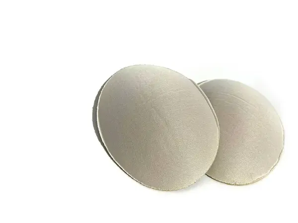 stock image Pair of bra insert pad sponge foam isolated on white background