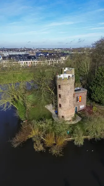 Schloss Schonauwen Volksmund Als Kasteel Schonauwen Der Provinz Utrecht Den — Stockfoto
