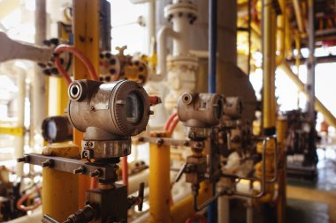 Basınç verici ve sıcaklık verici petrol ve doğal gaz sürecinin ölçüm ve izleme verileri için.