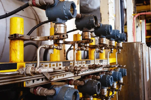 Druktransmitter Temperatuur Zender Voor Meting Monitor Gegevens Van Olie Gas — Stockfoto