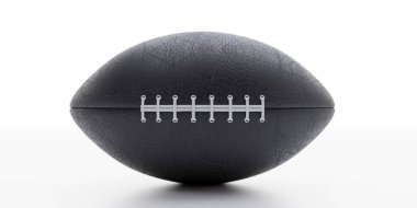 American football ball on white background, clipart