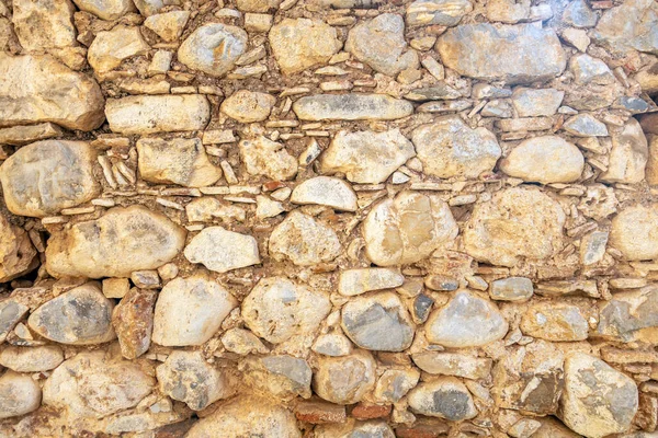 Pusta Beżowa Stara Kamienista Tekstura Tła Vintage Szorstkie Ściany Litego — Zdjęcie stockowe