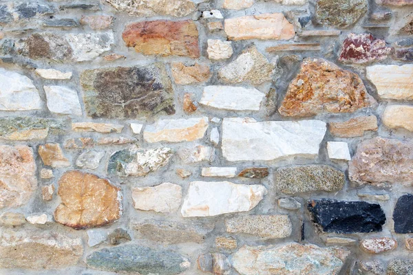 Puste Kamienie Kamienne Różnych Kolorów Szarym Cementu Tekstury Tła Zabytkowa — Zdjęcie stockowe