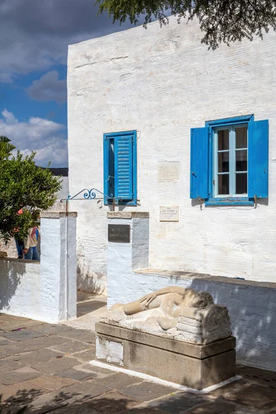 Insel Tinos Griechenland Marmorkunst Yiannoulis Chalepas Berühmter Griechischer Bildhauer Haus — Stockfoto