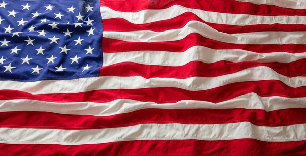 Usa Flag Wave Background American National Holiday Memorial Independence Day — Stock Photo, Image