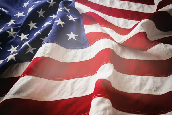 Fondo Onda Bandera Día Nacional Americano Memorial Día Independencia Julio — Foto de Stock