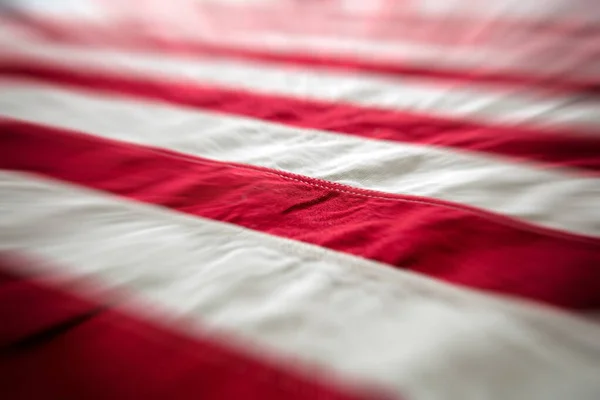 Hintergrund Nahaufnahme Der Amerikanischen Flagge Nationalfeiertag Der Usa Gedenk Und — Stockfoto
