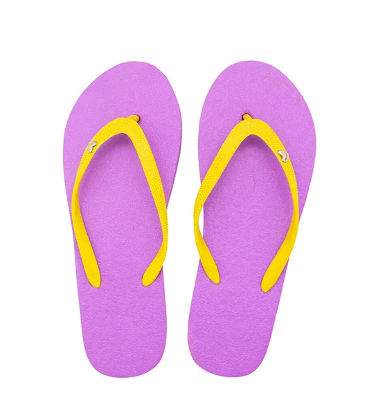 Flip Flops Isoliert Auf Transparent Strandschuhe Für Den Sommerurlaub Von — Stockfoto