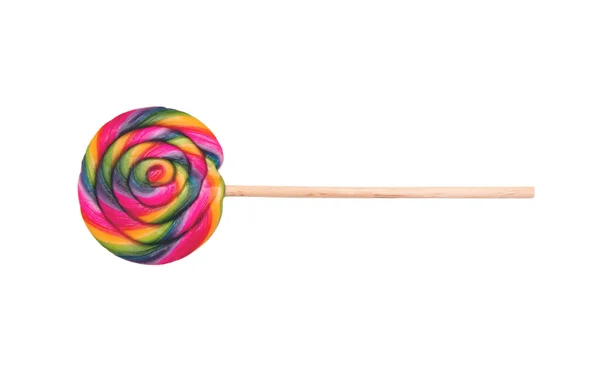 Lollipops Remolino Colorido Aislado Sobre Fondo Transparente Caramelos Infantiles —  Fotos de Stock