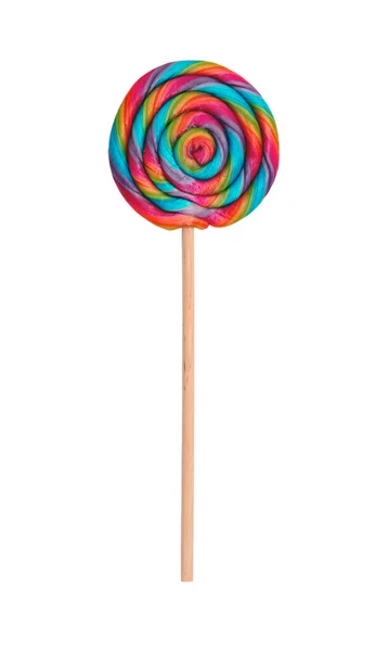 Lollipops Redemoinho Colorido Isolado Fundo Transparente Doces Infantis — Fotografia de Stock