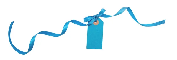 Etiqueta Preço Azul Branco Isolada Fundo Transparente Cor Pastel Cartão — Fotografia de Stock