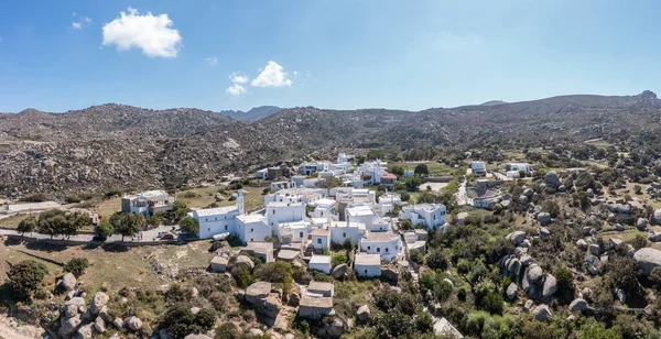 Grekland Tinos Cyklader Panoramautsikt Över Huset Vid Volax Byn Granit — Stockfoto
