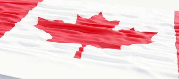 Kanada Flagge Schwenken Hintergrund Kanadischer Nationalfeiertag Darstellung — Stockfoto