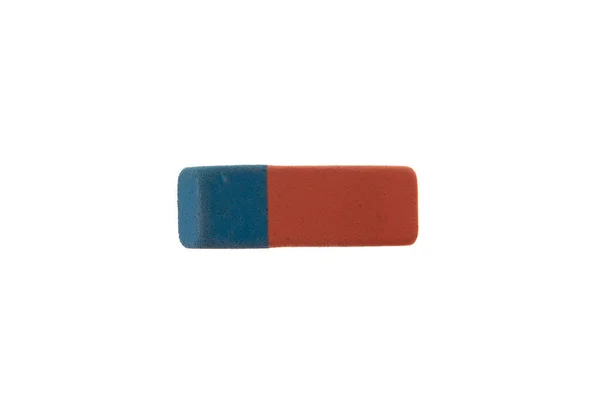stock image Eraser isolated on transparent, top view, School supply