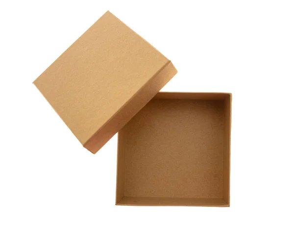 Κουτί Δώρου Ανοιχτό Κενό Απομονωμένο Διαφανές Φόντο Κορυφαία Προβολή —  Φωτογραφία Αρχείου © gioiak2 #663614132
