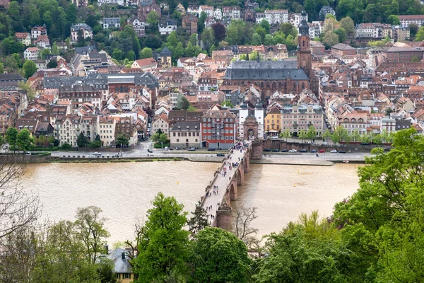 Deutschland Luftaufnahme Der Traditionsreichen Stadt Heidelberg Neckar Und Der Alten — Stockfoto