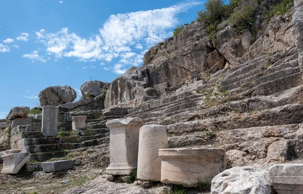 Eleusis Archaeological Site Attica Greece Telesterion Antigo Mistérios Eleusinian Lugar — Fotografia de Stock