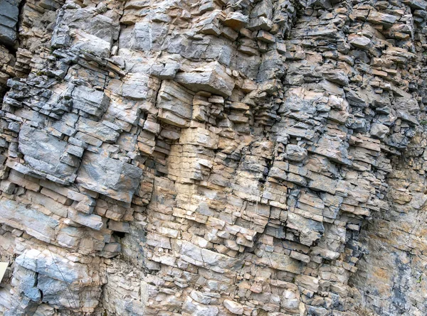 Rétegelt Üres Mészkő Homokkő Pala Képződés Háttér Textúra Természetes Geológiai — Stock Fotó