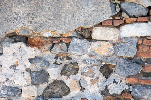 Puste Starzejące Się Kamieniste Tło Stara Zużyta Kamienna Konstrukcja Ścian — Zdjęcie stockowe