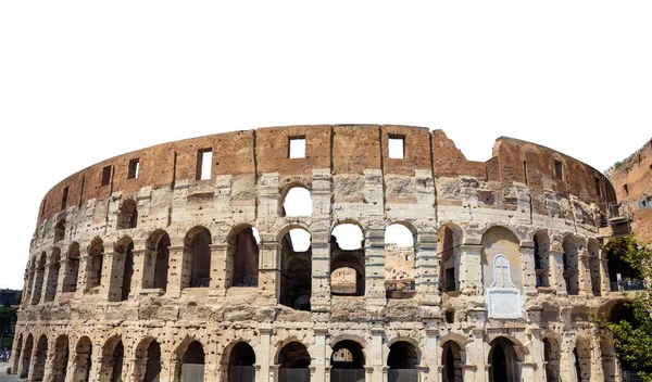 Coliseo Aislado Sobre Fondo Blanco Roma Italia — Foto de Stock