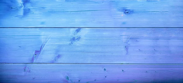 Blank bright blue painted wooden plank background, texture. Empty horizontal wood board, wall, floor, laminate for backdrop. Banner, copy space